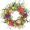 Artificial Spring Summer Wreath Peony Wreaths for Front Door with Olive Leaf,Eucalyptus Leaf,Daisy,Lavender for Indoor Outdoor Wall Festival Home Farmhouse Wedding Decor